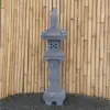 Product image 2 of the product “Japanese style Garden Lantern, made from Andesit Stone. Multipart. 120 cm Height, Roof is 30 cm width. ”